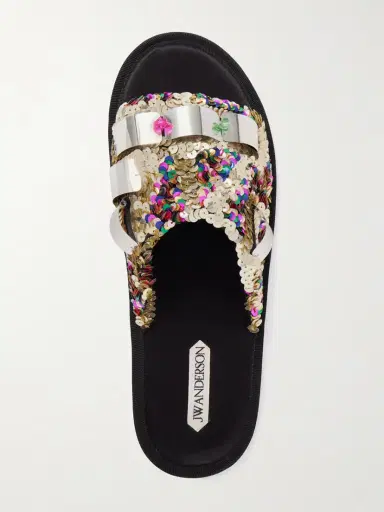 JW Anderson Embellished Sequined Grosgrain Slides | Thumbnail 5 JW Anderson Embellished Sequined Grosgrain Slides | Thumbnail 5