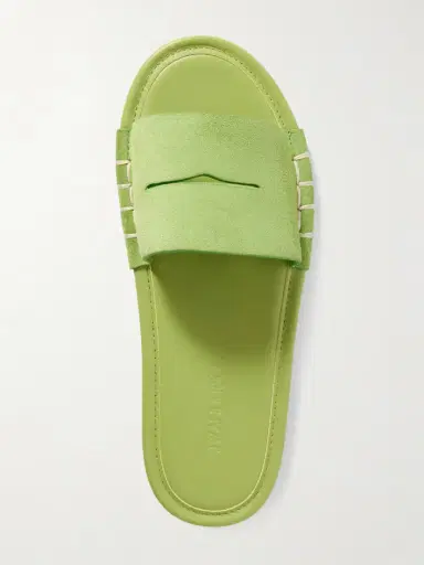 JW Anderson Loafer Whipstitched Suede Slides | Thumbnail 5 JW Anderson Loafer Whipstitched Suede Slides | Thumbnail 5