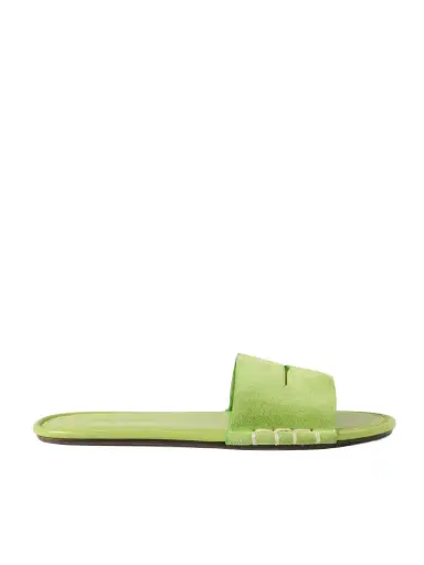 JW Anderson Loafer Whipstitched Suede Slides | Thumbnail 1 JW Anderson Loafer Whipstitched Suede Slides | Thumbnail 1