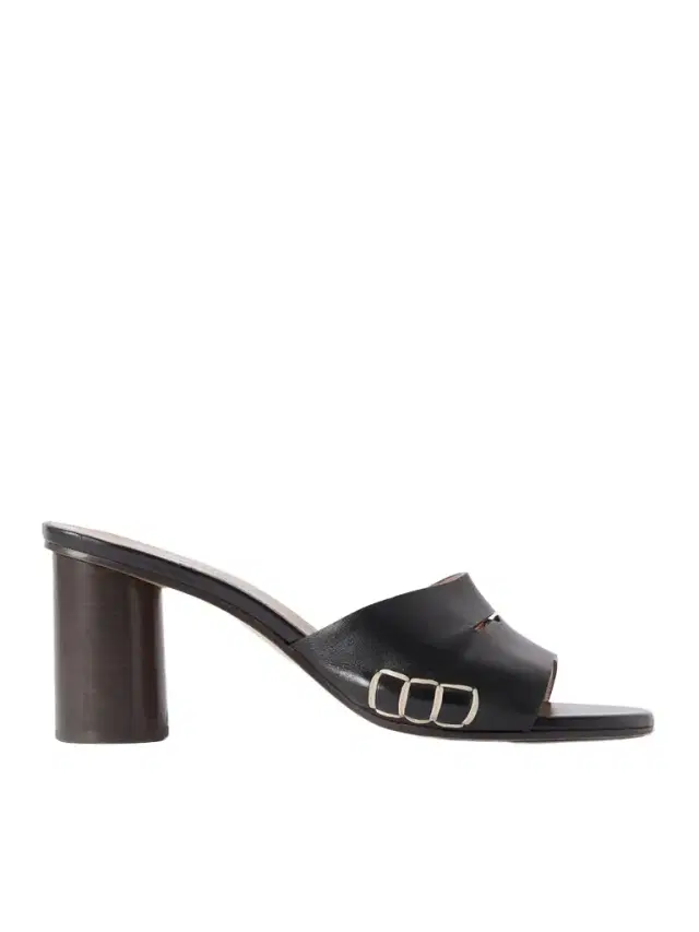 Loafer Whipstitched Leather Mules