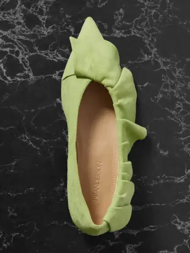 JW Anderson Ruffled Suede Ballet Flats | Thumbnail 5 JW Anderson Ruffled Suede Ballet Flats | Thumbnail 5