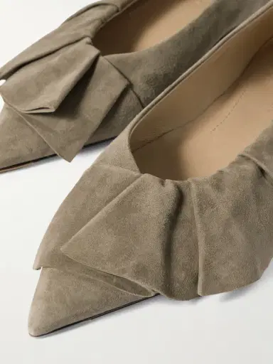 JW Anderson Ruffled Suede Ballet Flats | Thumbnail 4
