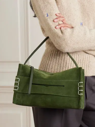 JW Anderson Loafer Small Suede Shoulder Bag | Thumbnail 2