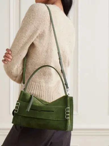 JW Anderson Loafer Small Suede Shoulder Bag | Thumbnail 6