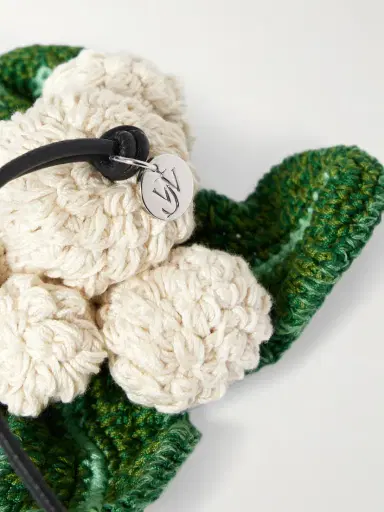 JW Anderson Cauliflower Crocheted Cotton Bag Charm | Thumbnail 3 JW Anderson Cauliflower Crocheted Cotton Bag Charm | Thumbnail 3