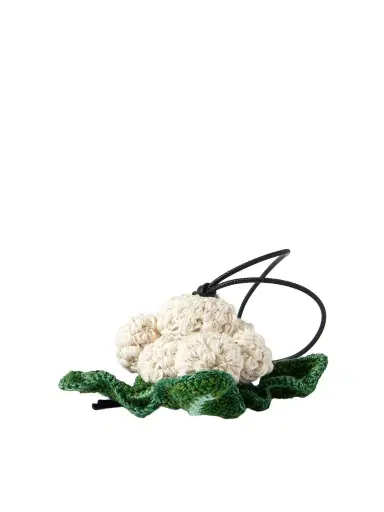 JW Anderson Cauliflower Crocheted Cotton Bag Charm | Thumbnail 1 JW Anderson Cauliflower Crocheted Cotton Bag Charm | Thumbnail 1