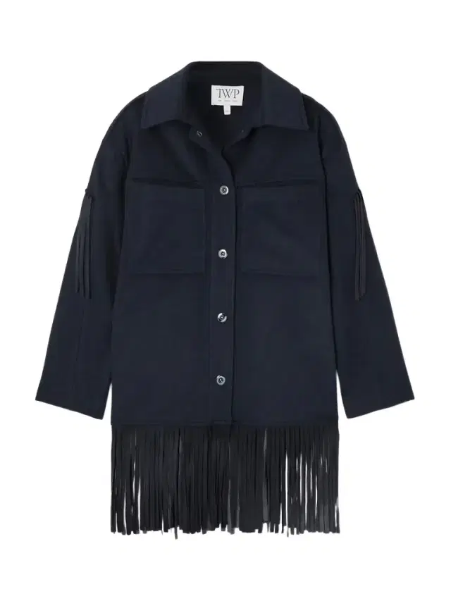 Midnight Cowboy Fringed Suede-trimmed Cashmere Jacket