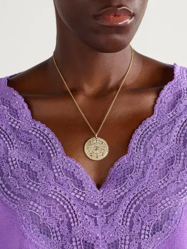 De Beers London Talisman Medal Large 18-karat Gold Diamond Necklace | Thumbnail 2 De Beers London Talisman Medal Large 18-karat Gold Diamond Necklace | Thumbnail 2