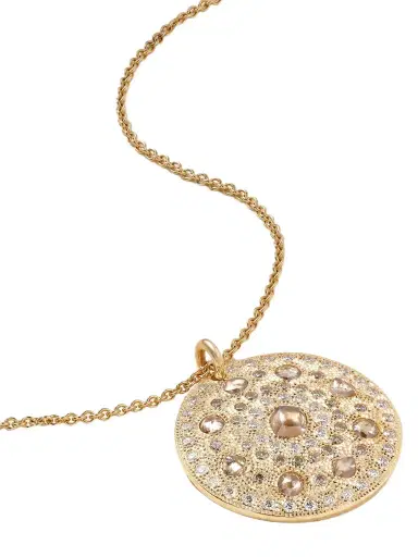 De Beers London Talisman Medal Large 18-karat Gold Diamond Necklace | Thumbnail 1 De Beers London Talisman Medal Large 18-karat Gold Diamond Necklace | Thumbnail 1