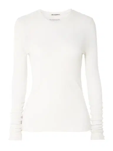 JW Anderson Ribbed Modal-jersey T-shirt | Thumbnail 1