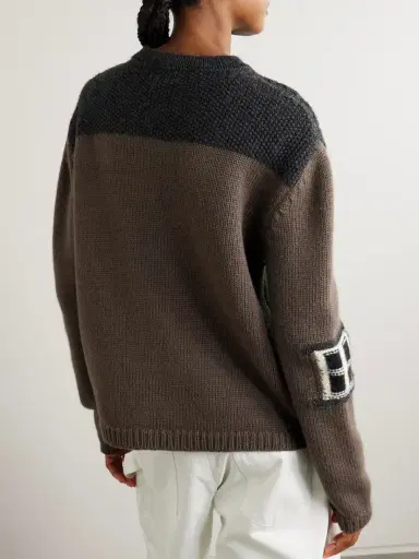 JW Anderson House Embroidered Intarsia-knit Merino Wool Cardigan | Thumbnail 4 JW Anderson House Embroidered Intarsia-knit Merino Wool Cardigan | Thumbnail 4
