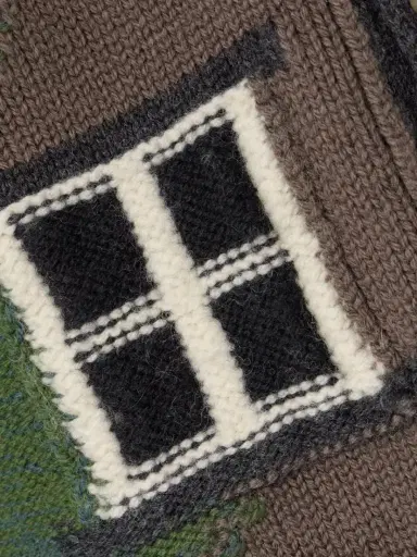 JW Anderson House Embroidered Intarsia-knit Merino Wool Cardigan | Thumbnail 5 JW Anderson House Embroidered Intarsia-knit Merino Wool Cardigan | Thumbnail 5