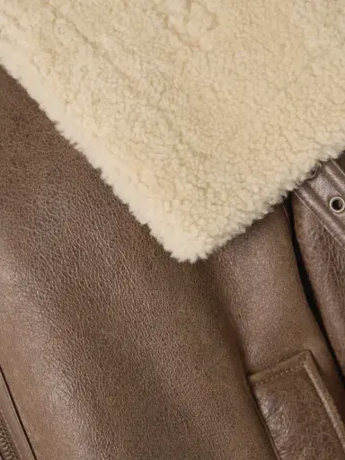 JW Anderson Oversized Belted Shearling Jacket | Thumbnail 5