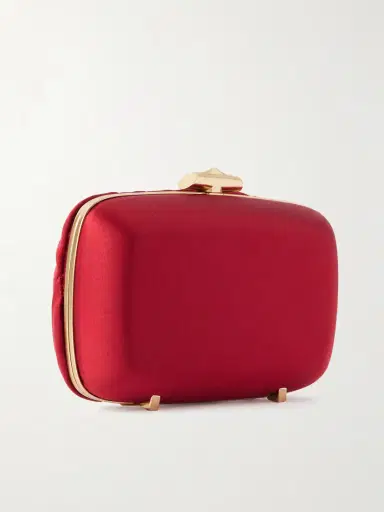 Roger Vivier Boite De Nuit Rose Embellished Satin Clutch | Thumbnail 3