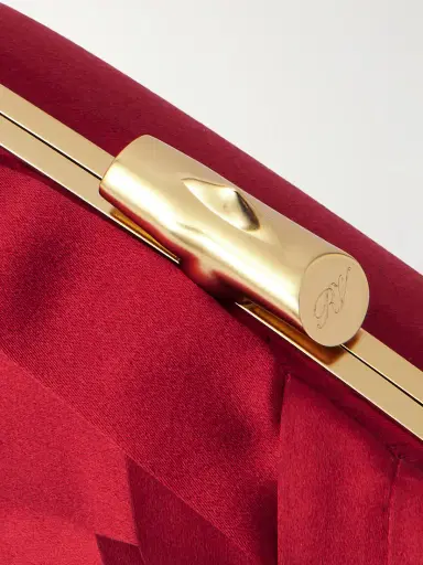 Roger Vivier Boite De Nuit Rose Embellished Satin Clutch | Thumbnail 4