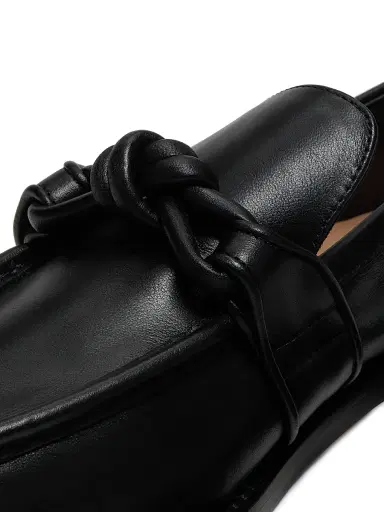 Bottega Veneta Women's Astaire Leather Loafers - Fondant - Size 8 | Thumbnail 5 Bottega Veneta Women's Astaire Leather Loafers - Fondant - Size 8 | Thumbnail 5