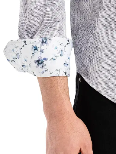 Robert Graham Men's Lexington Floral Print Shirt - White - Size XXL | Thumbnail 5 Robert Graham Men's Lexington Floral Print Shirt - White - Size XXL | Thumbnail 5