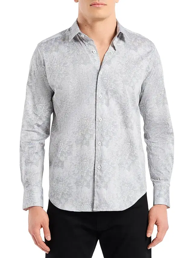Men's Lexington Floral Print Shirt - White