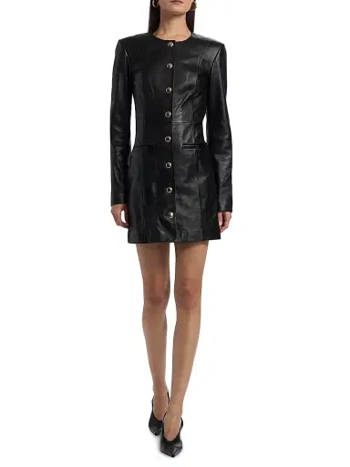 Favorite Daughter Women's Legacy Leather Minidress | Thumbnail 2