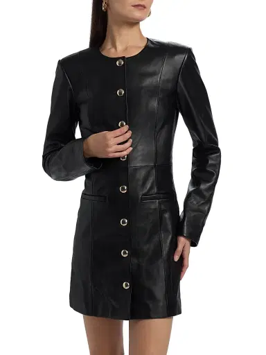 Favorite Daughter Women's Legacy Leather Minidress | Thumbnail 3