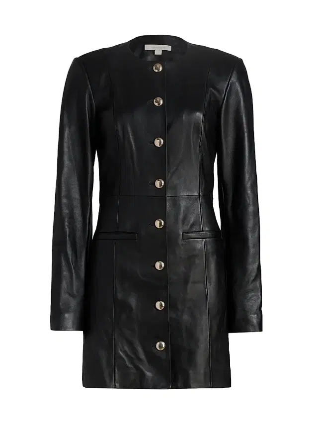 Favorite Daughter Women's Legacy Leather Minidress - Black