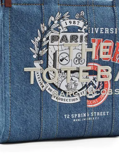 Marc Jacobs x A.P.C. Women's Marc Jacobs x The A. P.C. Medium Denim Tote Bag - Washed Indigo | Thumbnail 7 Marc Jacobs x A.P.C. Women's Marc Jacobs x The A. P.C. Medium Denim Tote Bag - Washed Indigo | Thumbnail 7