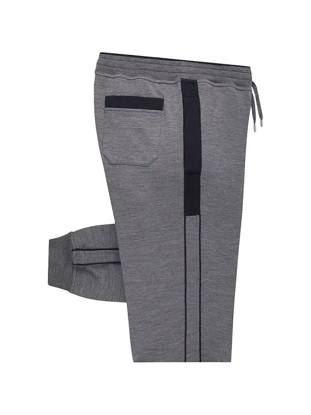 Men's Wool Jogger Sweatpants - Dark Grey