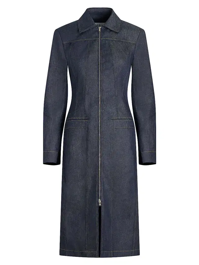 Callas Milano Women's Riia Long Jean Jacket - Indigo