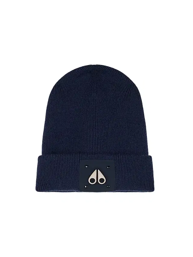 Moose Knuckles Men's Neige Wool Beanie - Navy