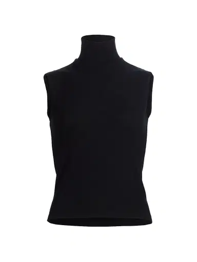 LESET Women's Lauren Sleeveless Turtleneck Top - Black - Size XL | Thumbnail 1 LESET Women's Lauren Sleeveless Turtleneck Top - Black - Size XL | Thumbnail 1