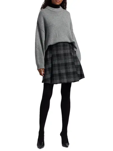 Proenza Schouler Women's Ruthi Chunky Cashmere Sweater - Grey Melange | Thumbnail 2 Proenza Schouler Women's Ruthi Chunky Cashmere Sweater - Grey Melange | Thumbnail 2