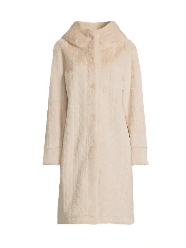 Kobi Halperin Women's Myla Cable Faux-Fur Hooded Coat - Oat