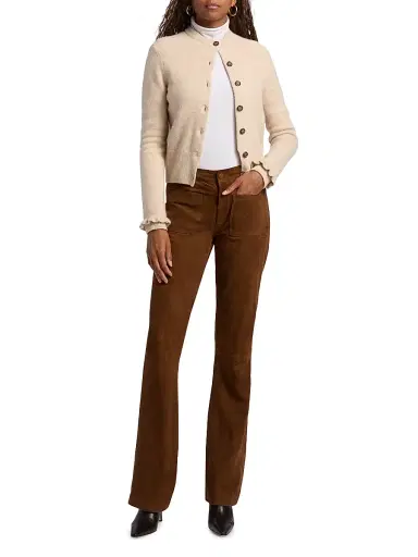Ba&sh Women's Karante Wool Cardigan - Beige Chine - Size Large | Thumbnail 2
