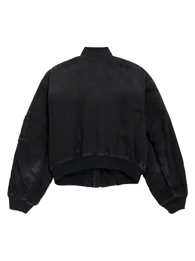 Balenciaga Men's Standard Denim Bomber Jacket - Black - Size XL | Thumbnail 2 Balenciaga Men's Standard Denim Bomber Jacket - Black - Size XL | Thumbnail 2