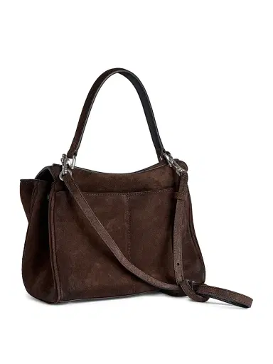 Balenciaga Women's Rodeo Small Suede Top Handle Bag - Espresso | Thumbnail 5