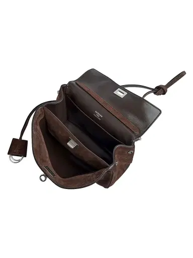 Balenciaga Women's Rodeo Small Suede Top Handle Bag - Espresso | Thumbnail 6
