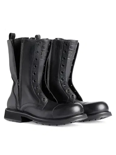Balenciaga Women's Truck Lace-Up Boots - Black - Size 11 | Thumbnail 2