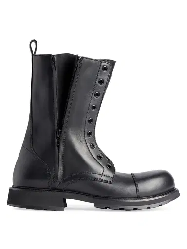 Balenciaga Women's Truck Lace-Up Boots - Black - Size 11 | Thumbnail 1