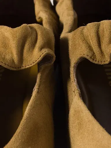 Miu Miu Women's Ruches Suede Ballerinas - Green - Size 10 | Thumbnail 3
