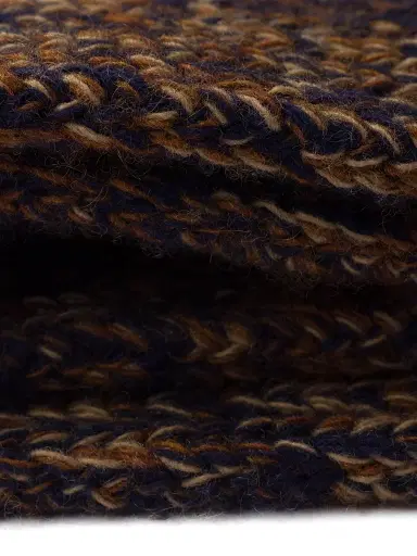 Prada Women's Mélange Wool and Cashmere Scarf - Dark Brown | Thumbnail 2