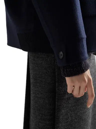 Prada Women's Double Cashwool Jacket - Blue | Thumbnail 5 Prada Women's Double Cashwool Jacket - Blue | Thumbnail 5