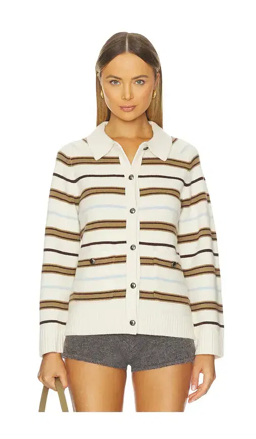 Rag & Bone Peggy Striped Oversized Cardigan