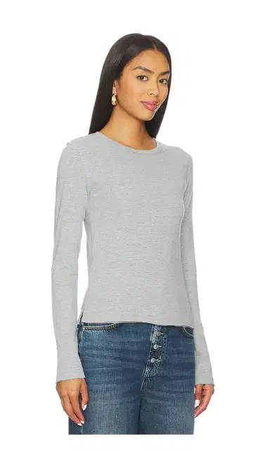 Free People x We The Free Nova Long Sleeve Tee In Greyhound | Thumbnail 2