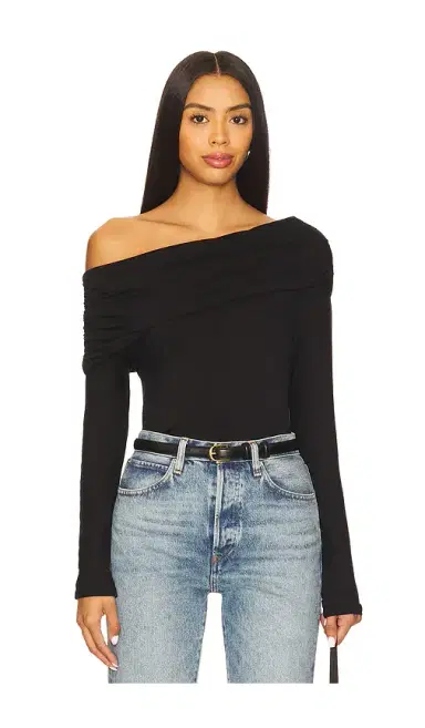 LNA Giselle Drop Shoulder Long Sleeve Top | Thumbnail 1