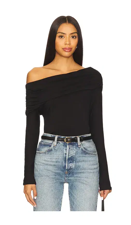 LNA Giselle Drop Shoulder Long Sleeve Top