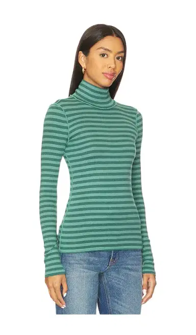 Free People x We The Free Good Good Turtle Stripe Top In Rainforest Combo | Thumbnail 2
