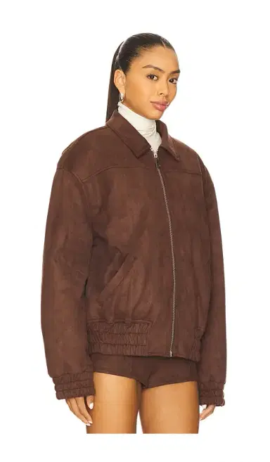superdown Jessica Faux Suede Bomber | Thumbnail 2 superdown Jessica Faux Suede Bomber | Thumbnail 2