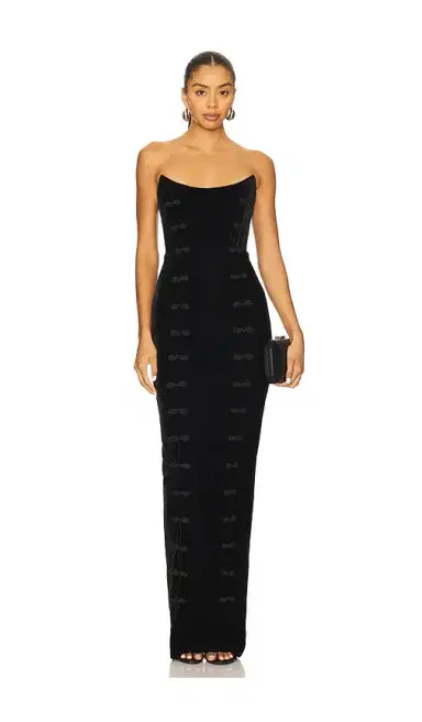 Sau Lee Vesper Velvet Gown | Thumbnail 1 Sau Lee Vesper Velvet Gown | Thumbnail 1