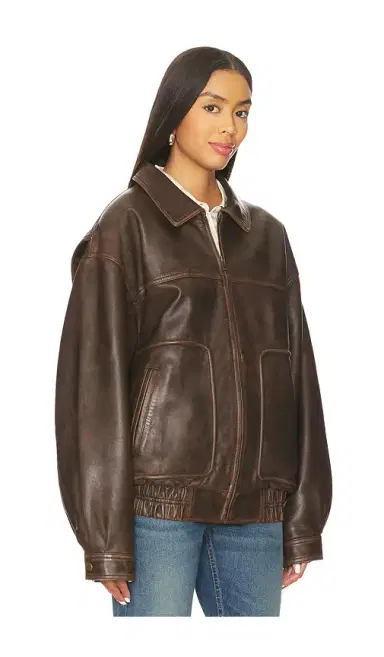 Joe's Jeans Luca Leather Bomber Jacket | Thumbnail 2 Joe's Jeans Luca Leather Bomber Jacket | Thumbnail 2