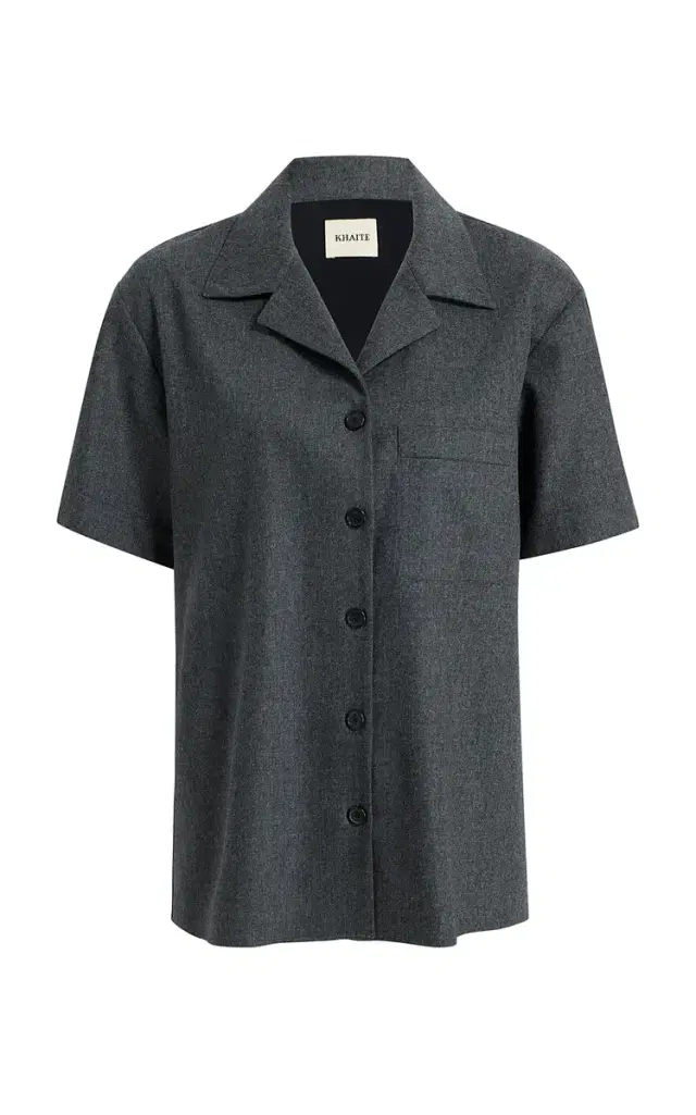 Khaite Riordan Pocket Wool Shirt